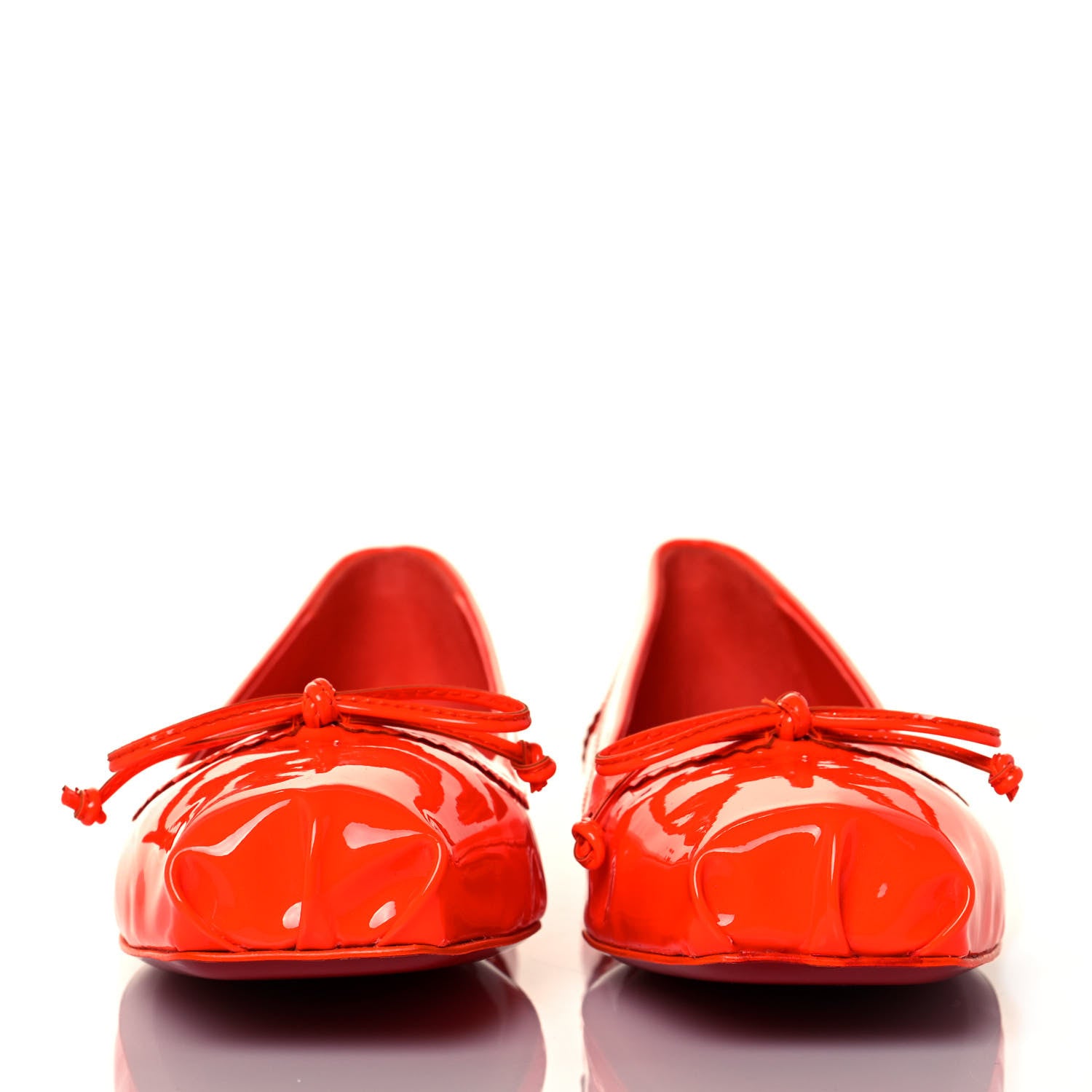Christian Louboutin Patent Mamadrague Flats 38.5 Sunrise 2 of 8