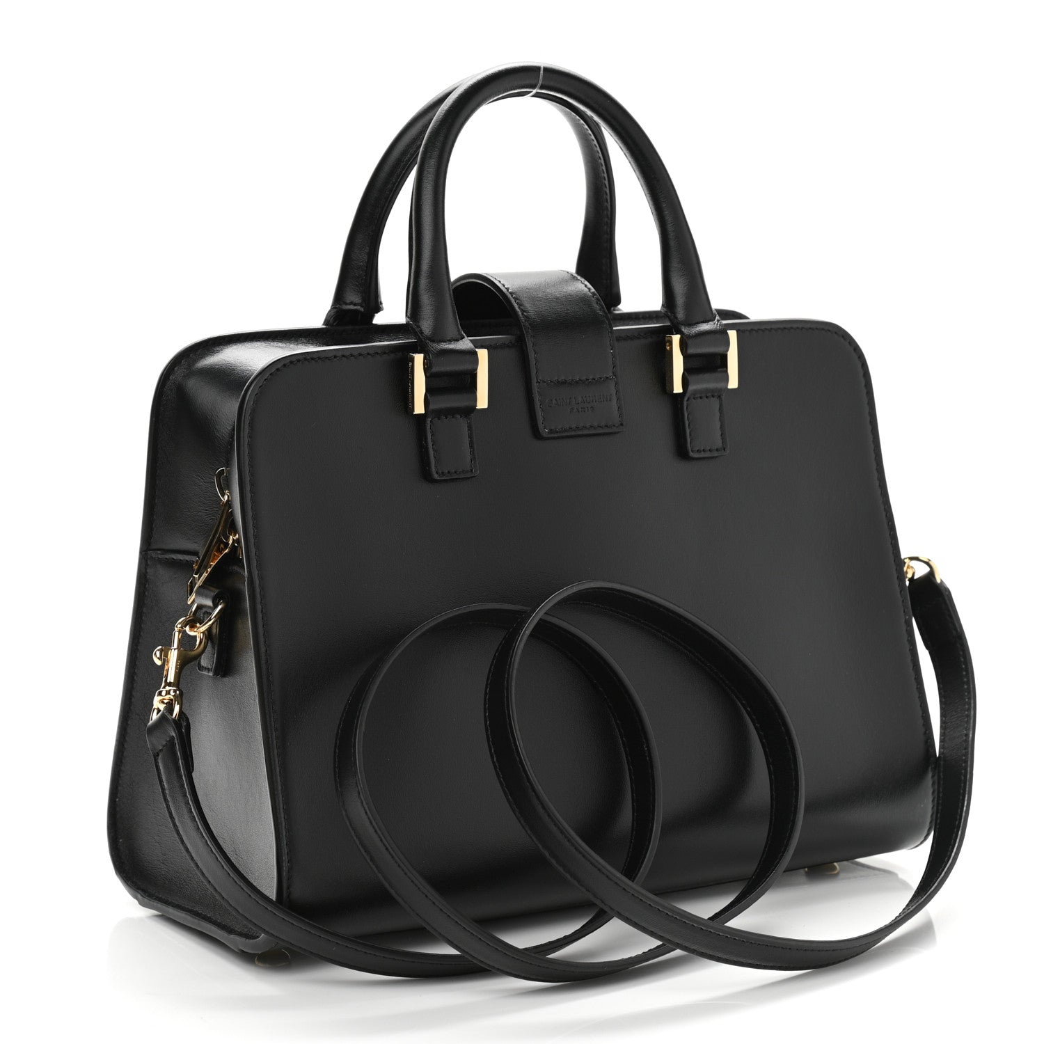 Saint Laurent Calfskin Monogram Baby Cabas Black 4 of 11