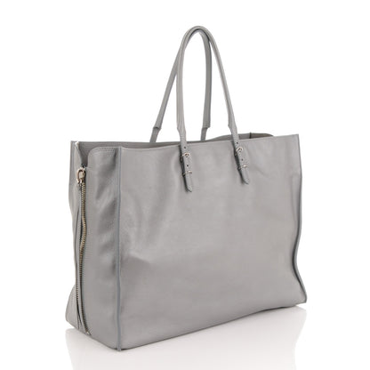 Balenciaga Veau Papier A4 Zip Around Tote Gris Metal 3 of 7