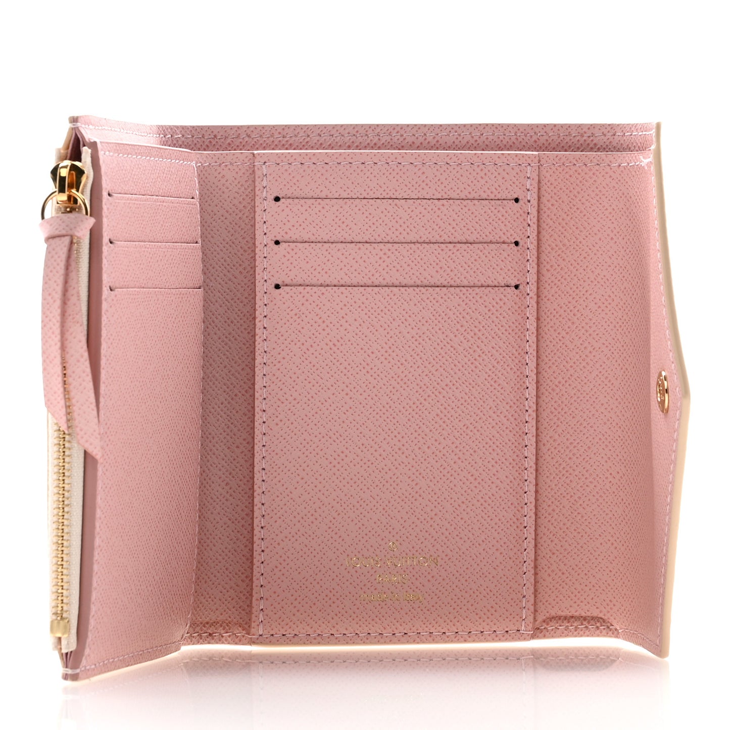Damier Azur Victorine Wallet Rose Ballerine