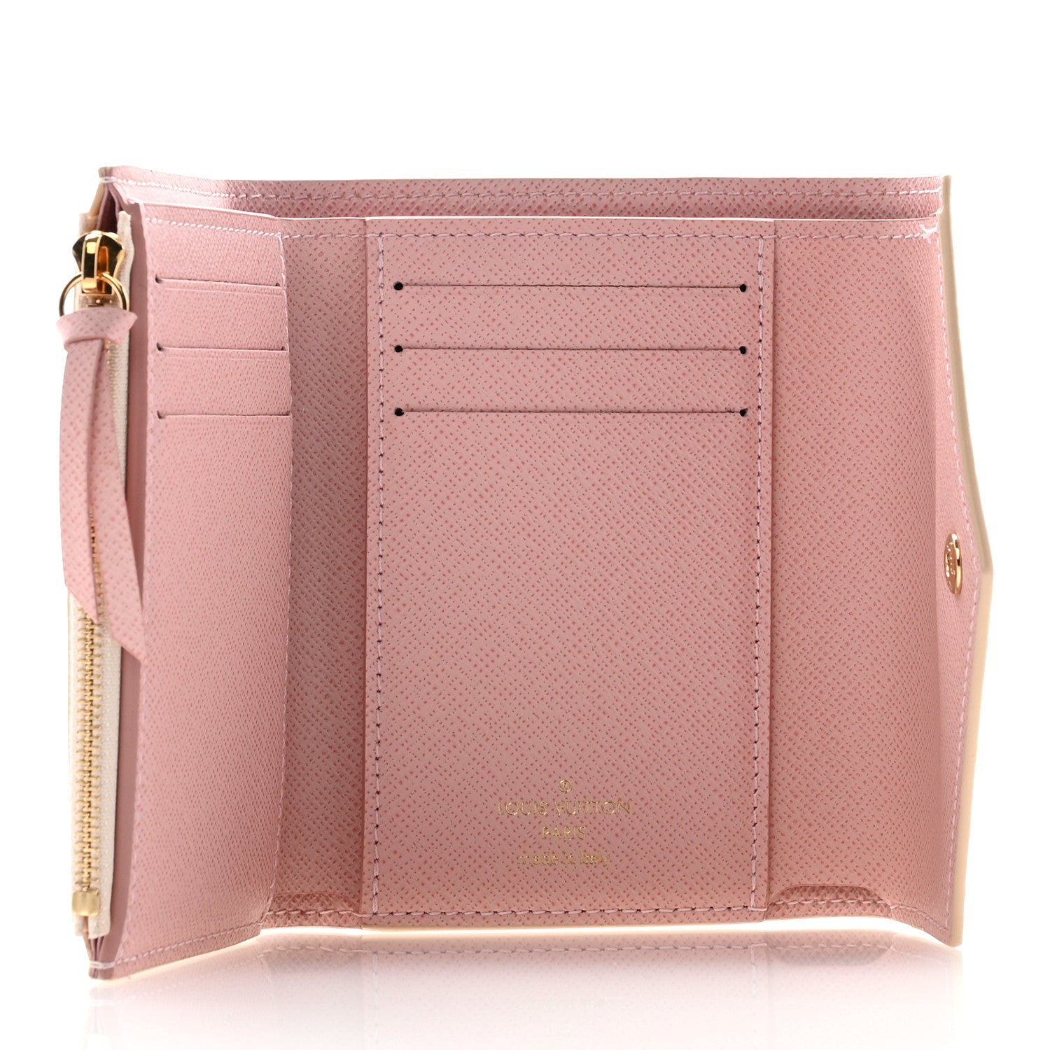 Louis Vuitton Damier Azur Victorine Wallet Rose Ballerine 5 of 5