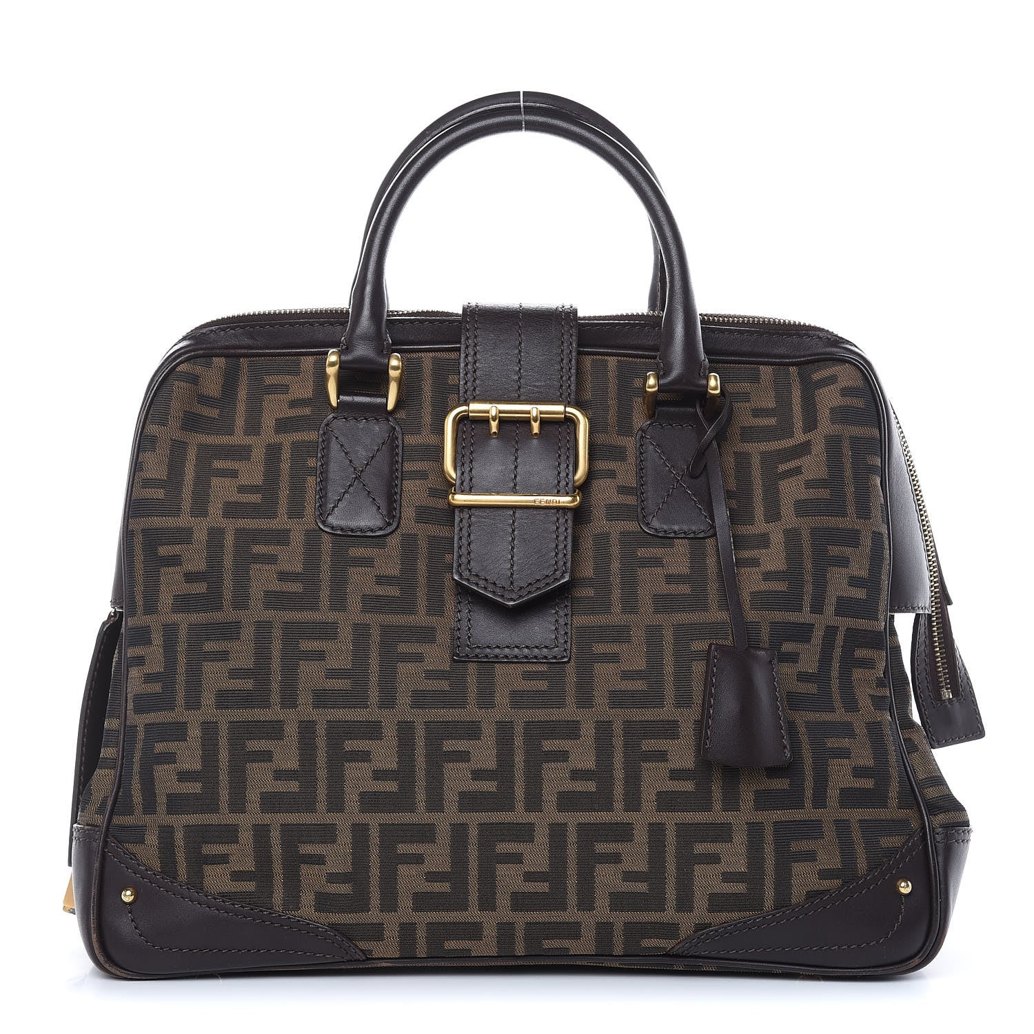 Fendi Zucca Satchel Tobacco 1 of 22