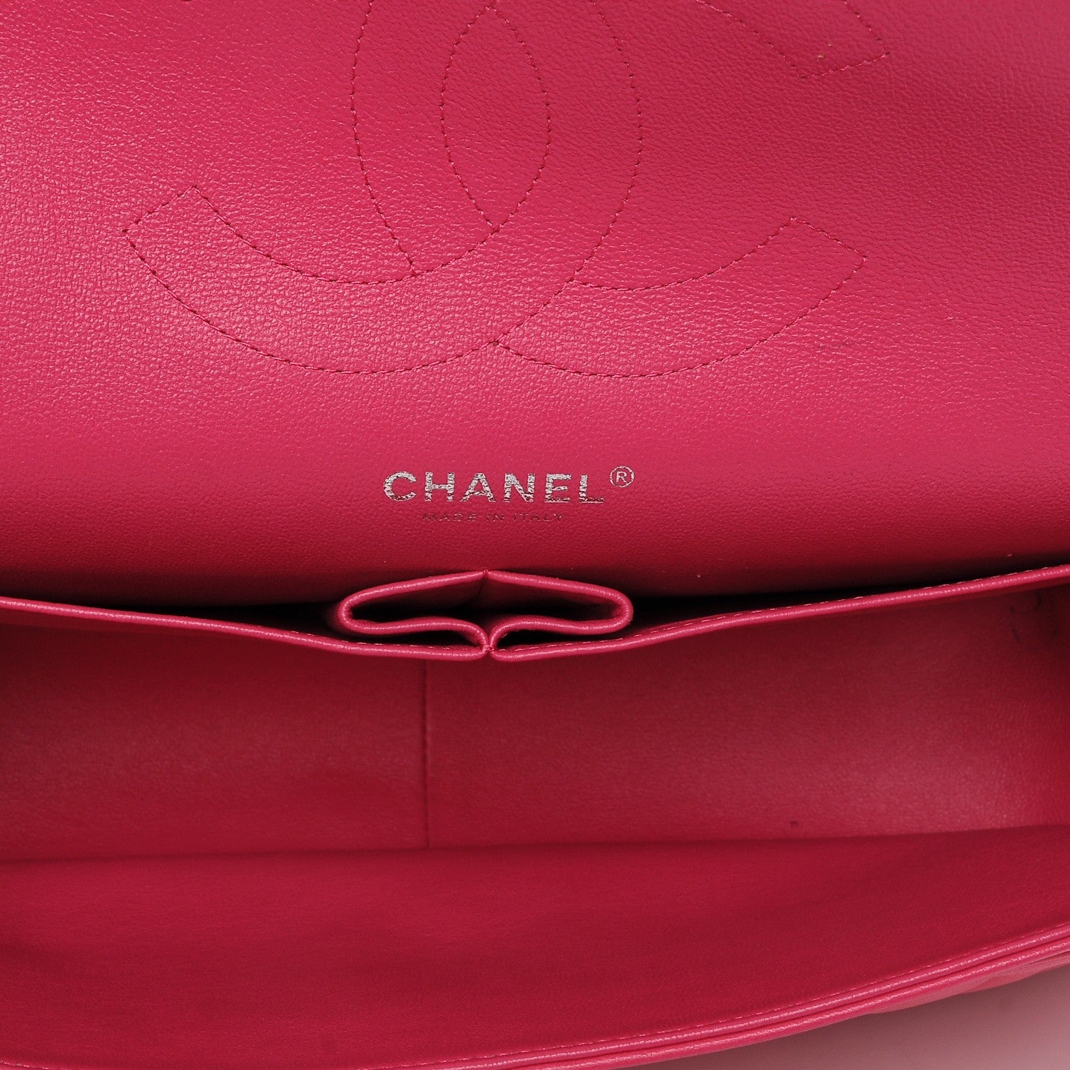 Chanel Lambskin Quilted Jumbo Double Flap Dark Pink 5 of 7
