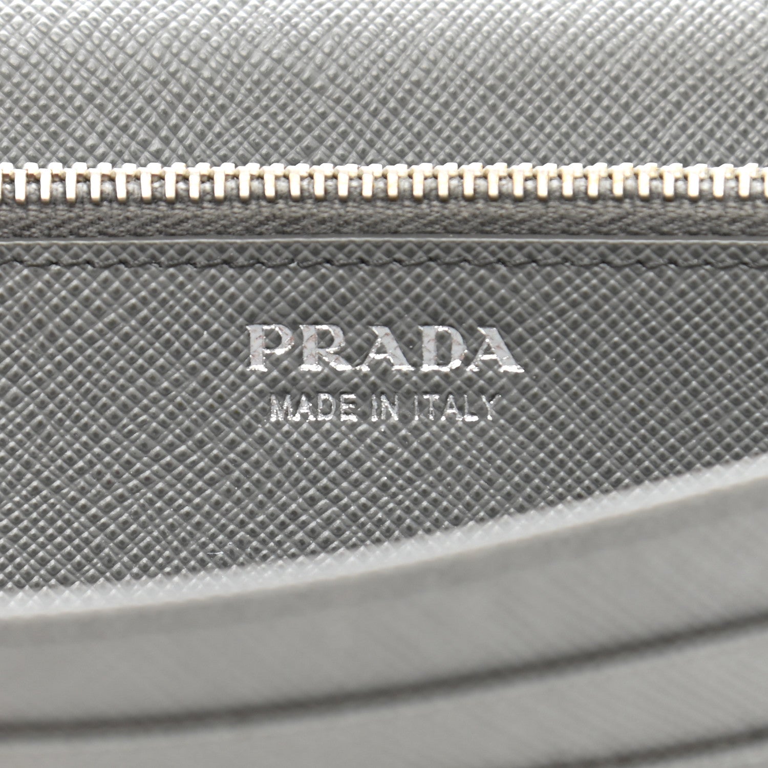 Prada Saffiano Metal Continental Flap Wallet Marmo 7 of 10