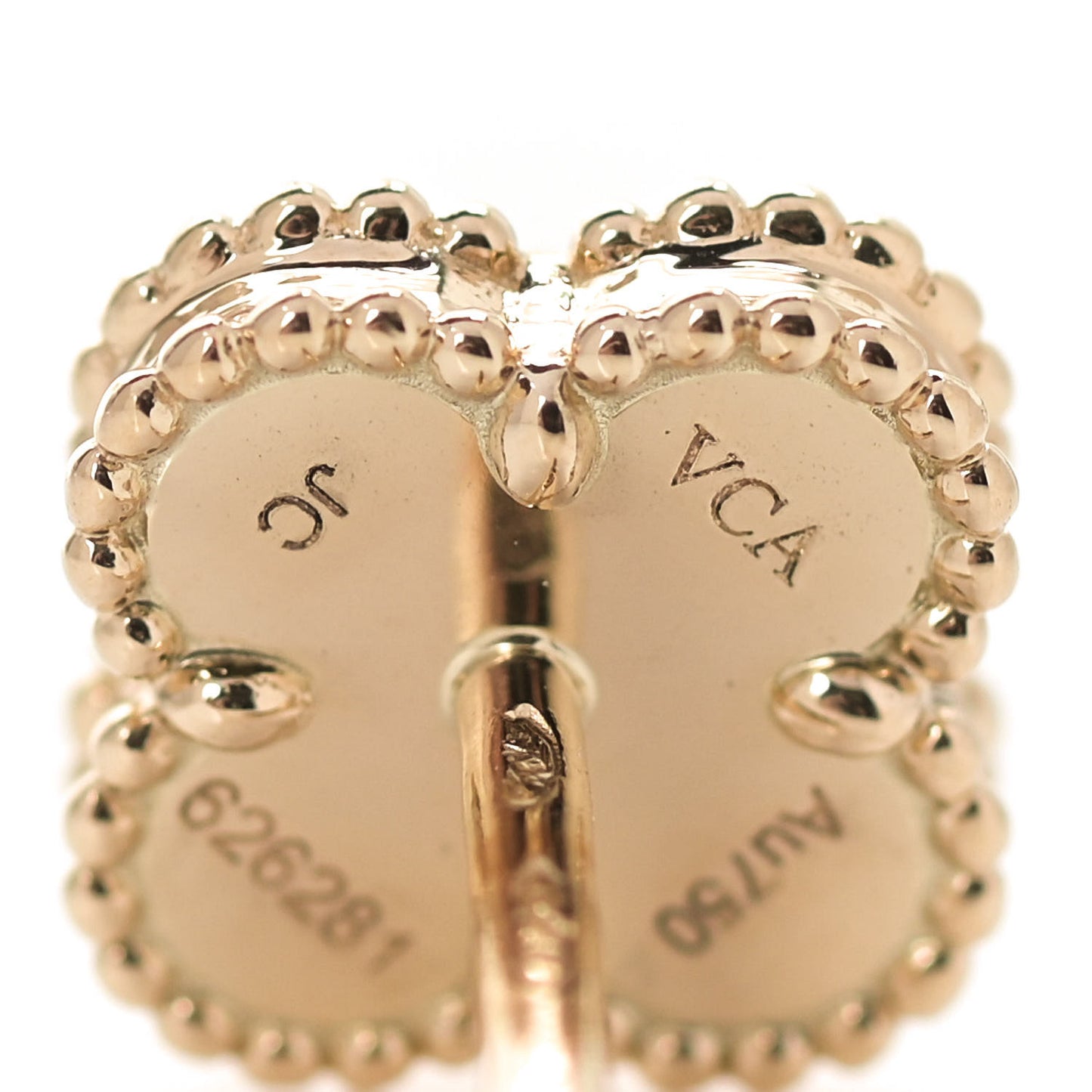 18K Yellow Gold Mother of Pearl Sweet Alhambra Earrings