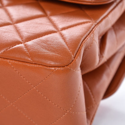 Chanel Lambskin Quilted Medium Double Sided Flap Orange 11 of 18