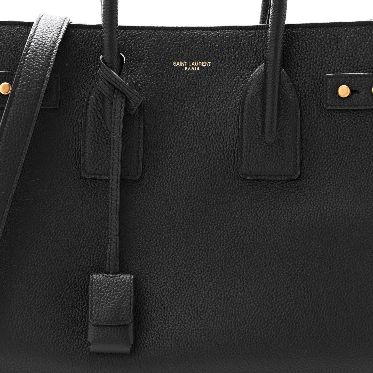 Grained Calfskin Small Supple Sac De Jour Black