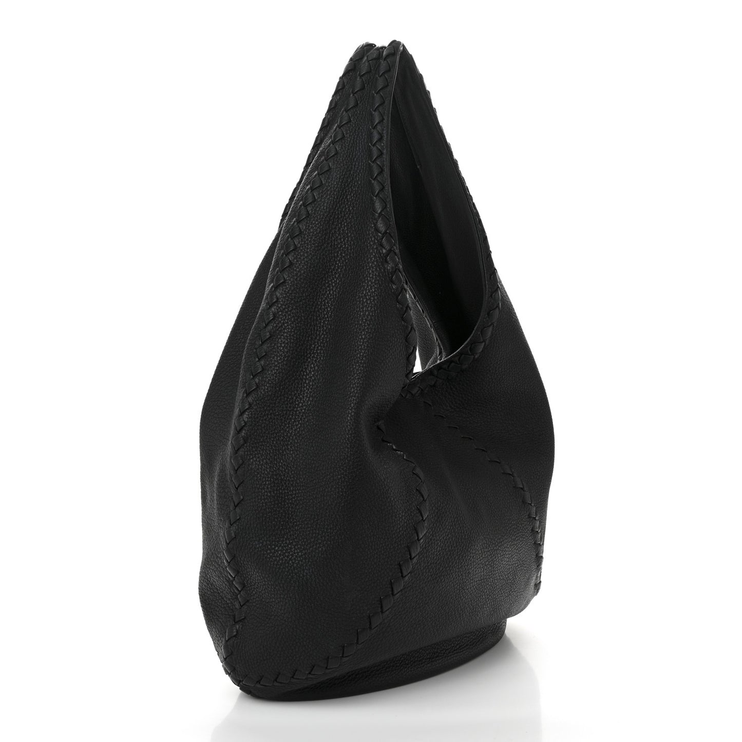 Cervo Deerskin Large Hobo Black