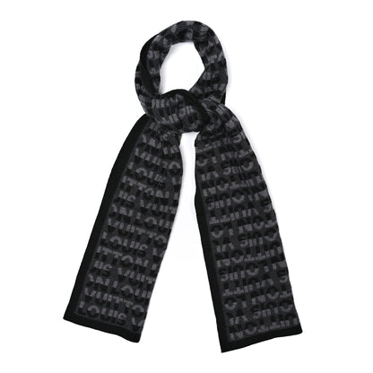 Louis Vuitton Wool LV Split Scarf Anthracite 1 of 3