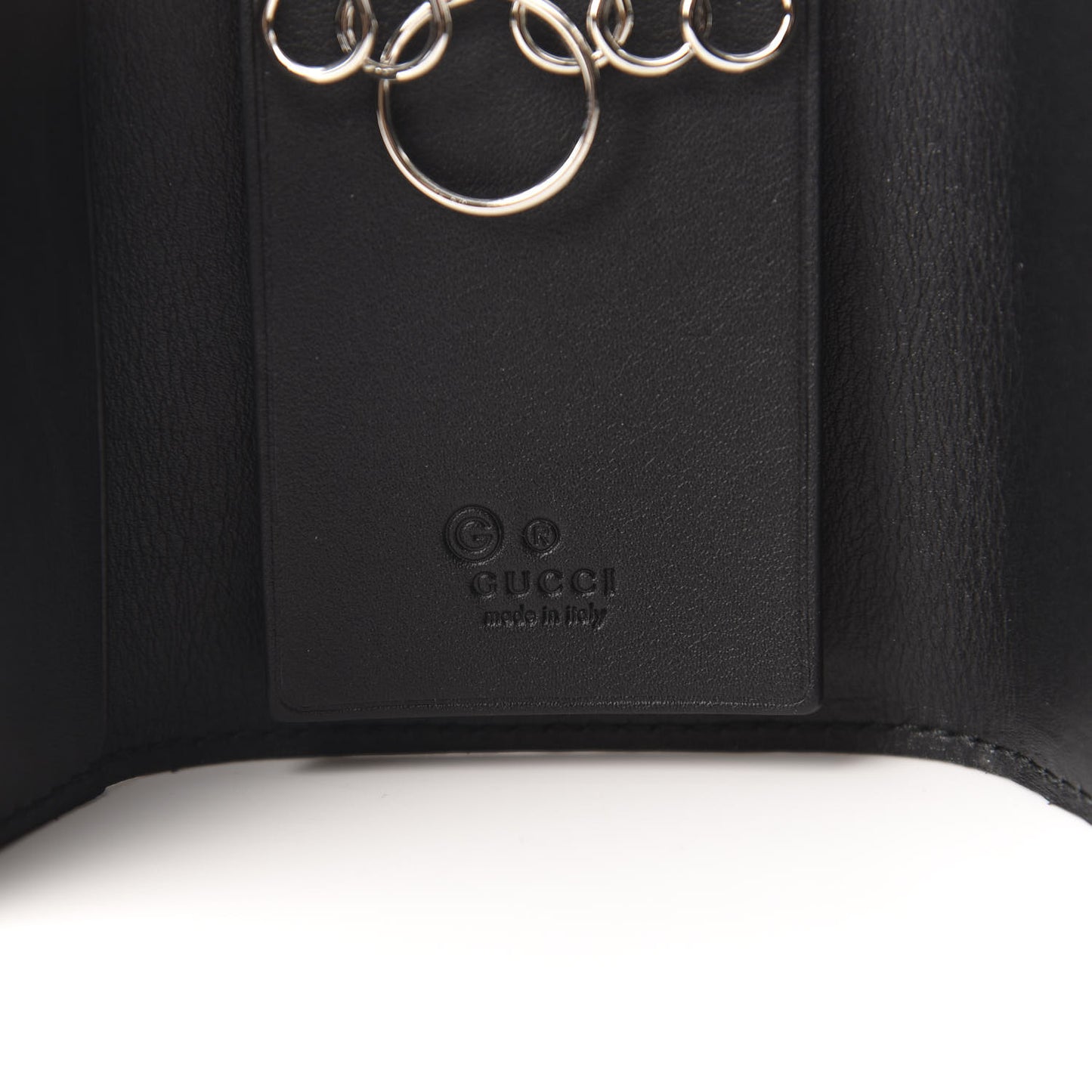 Microguccissima 6 Key Holder Case Black