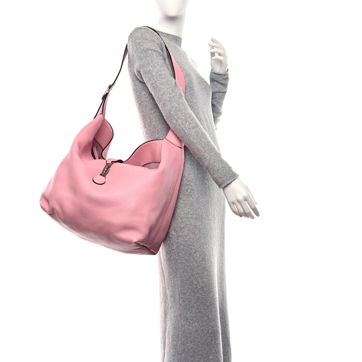 Amour Grane Calfskin Medium Jackie 1961 Crossbody Bag Sugar Pink