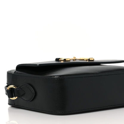 Gucci Textured Calfskin Small Horsebit 1955 Shoulder Bag Black 8 of 9