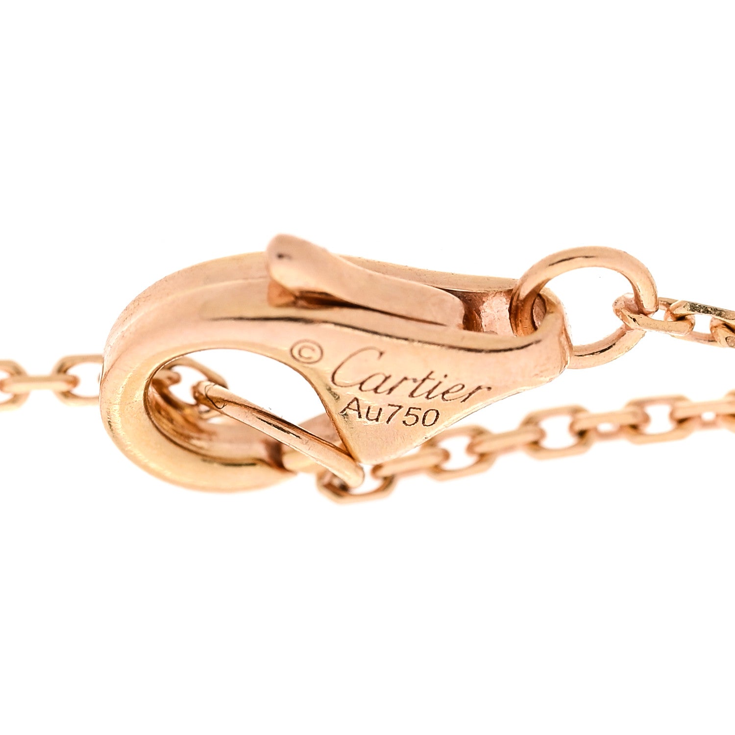 Cartier 18K Pink Yellow White Gold Trinity Bracelet 3 of 4