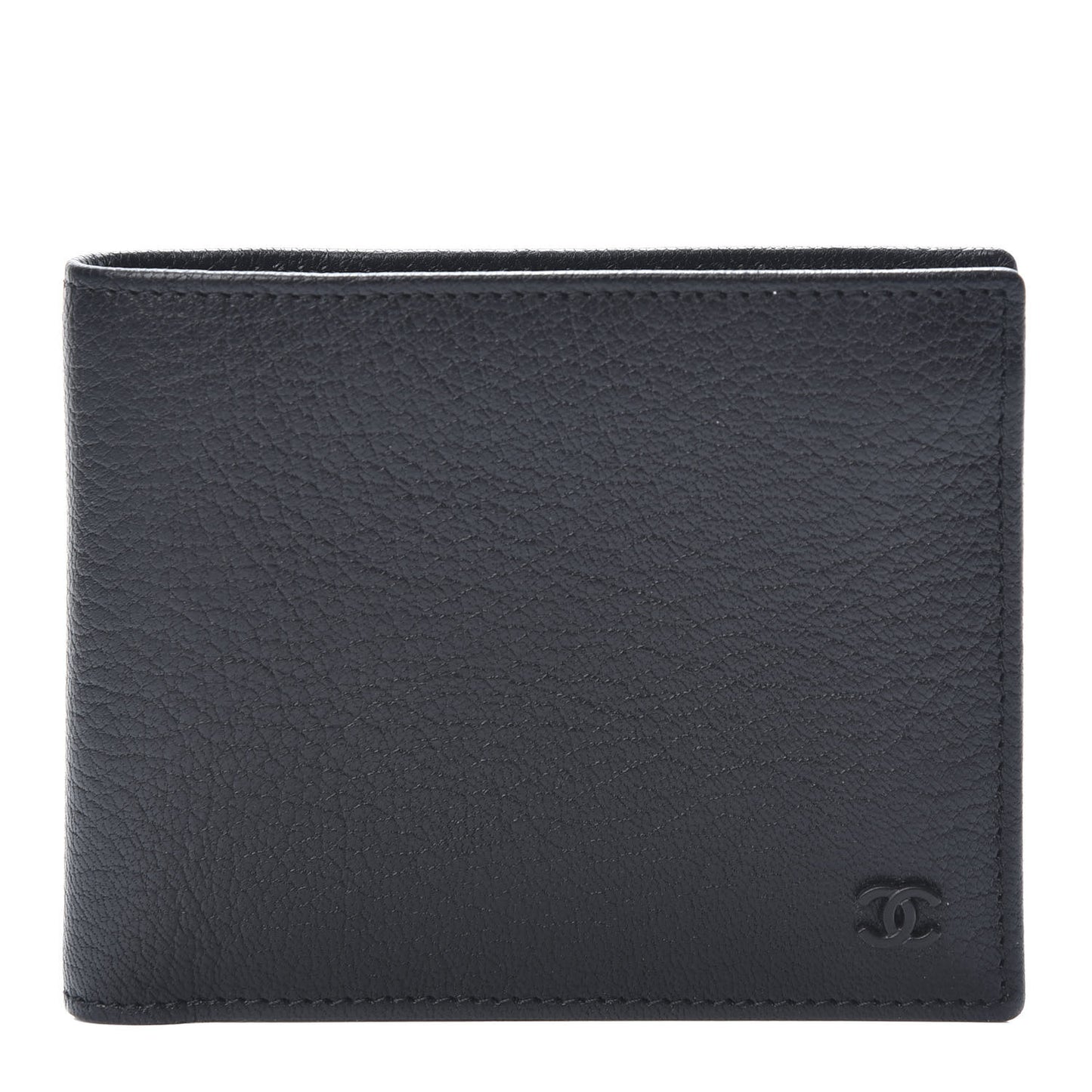Goatskin Bi-Fold Wallet Black