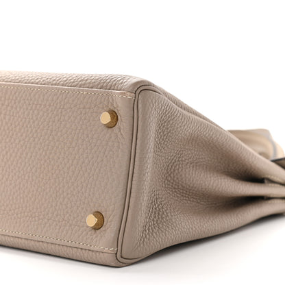 Hermes Taurillon Clemence Kelly Retourne 28 Gris Tourterelle 9 of 9