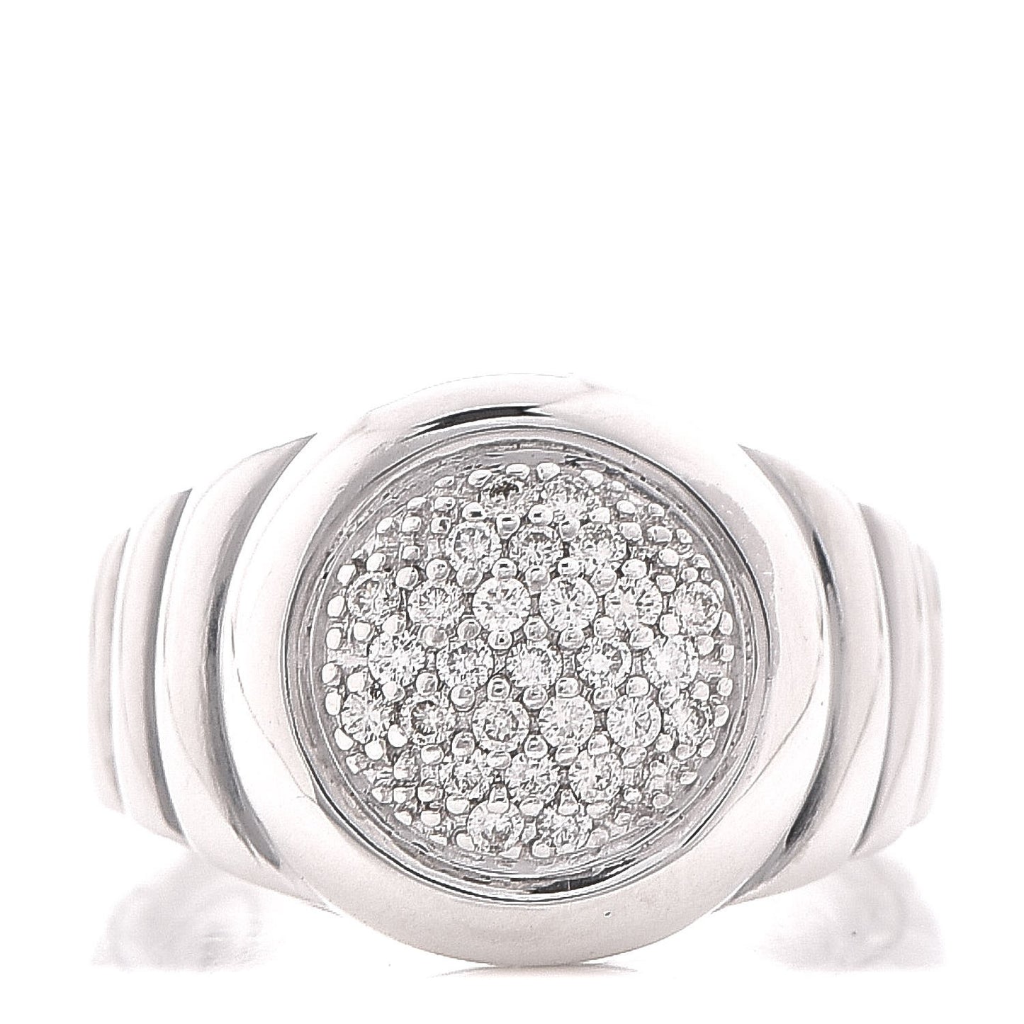 Sterling Silver Diamond Bedeg Ring 57 8