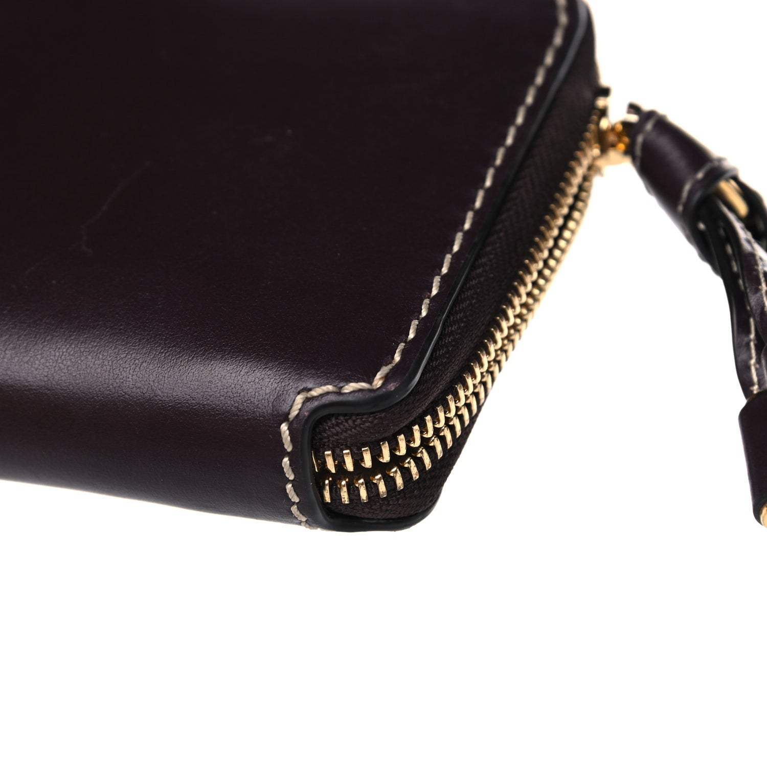 Chloe Calfskin Marcie Long Zip Around Wallet Black Raisin 15 of 15