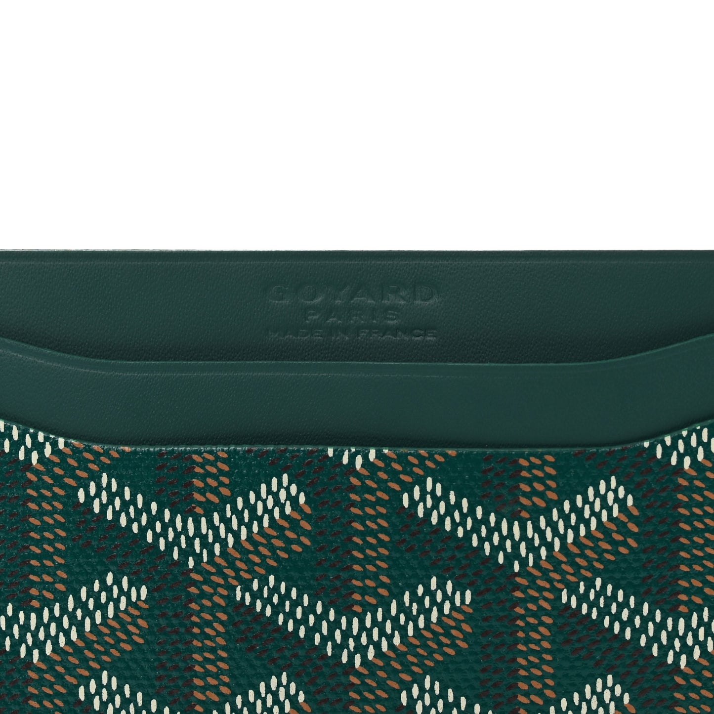 Goyardine Saint Sulpice Card Holder Green