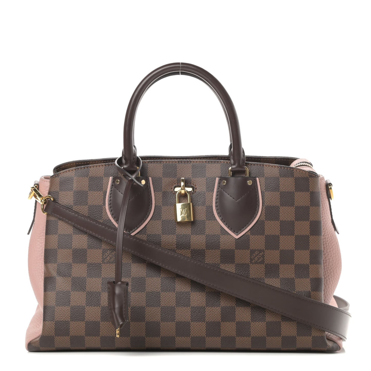 Cuir Taurillon Damier Ebene Normandy Magnolia