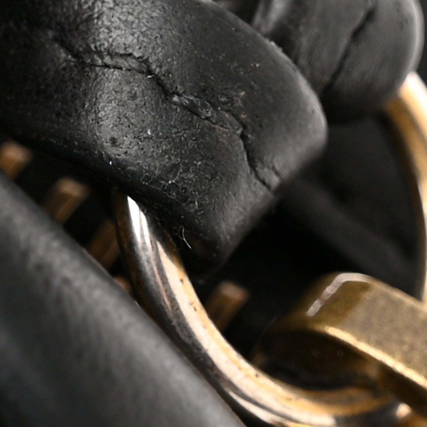 Calfskin Matelasse Mini GG Marmont Chain Shoulder Bag Black