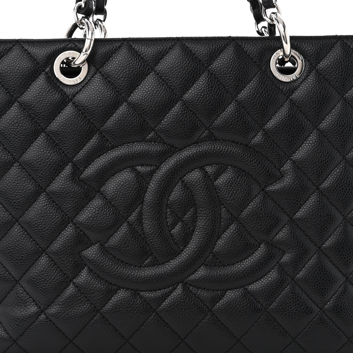Chanel Caviar Quilted Grand Shopping Tote GST Black 8 of 11