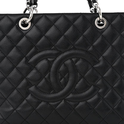 Chanel Caviar Quilted Grand Shopping Tote GST Black 8 of 11