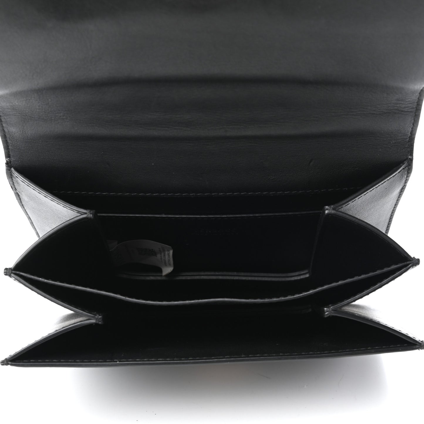 Vitello Barocco Virtus Small Top Handle Shoulder Bag Black