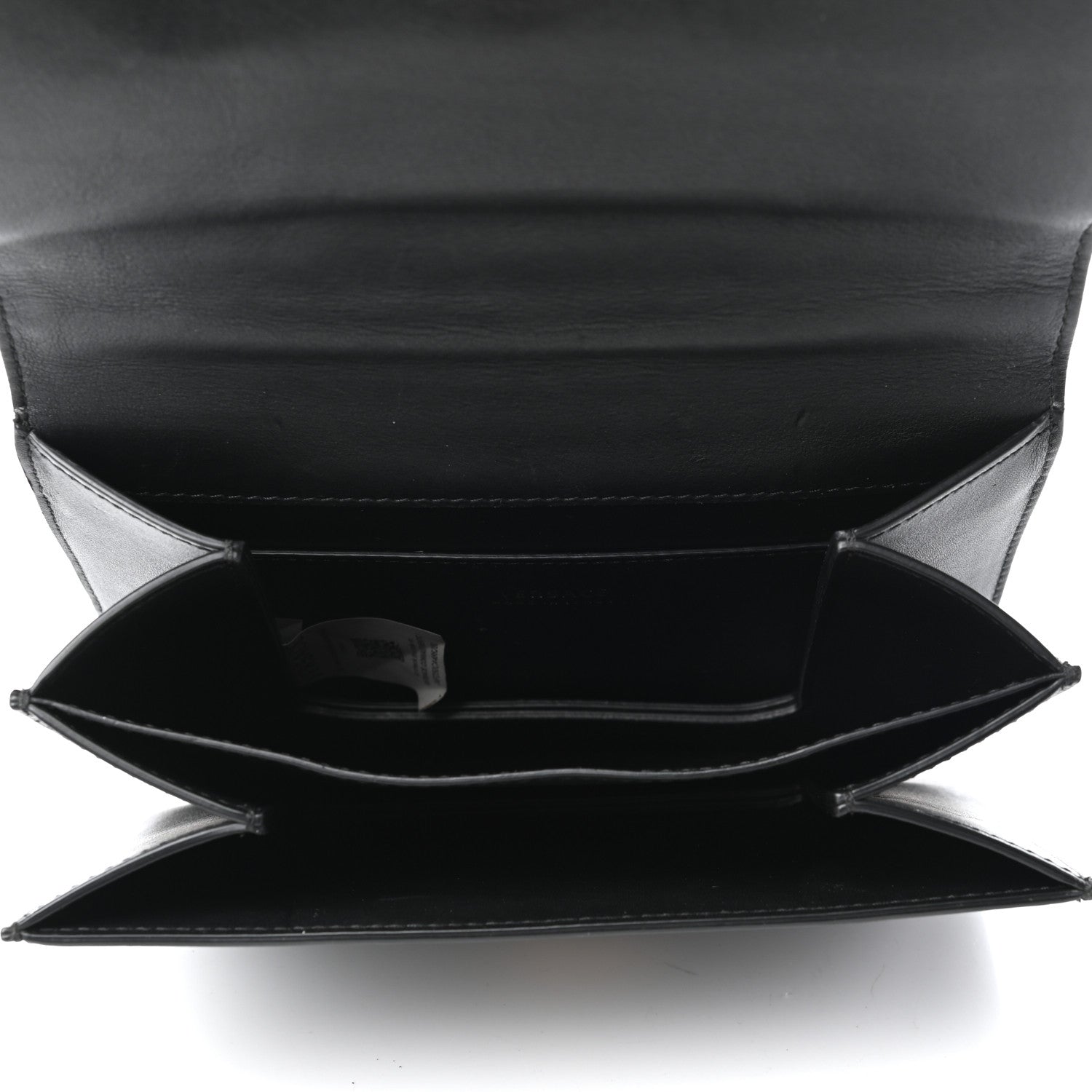 Versace Vitello Barocco Virtus Small Top Handle Shoulder Bag Black 6 of 10