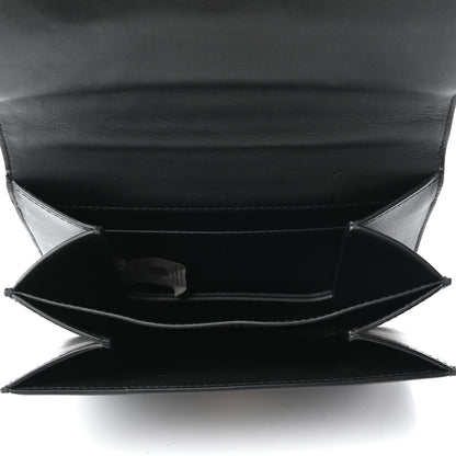Versace Vitello Barocco Virtus Small Top Handle Shoulder Bag Black 6 of 10