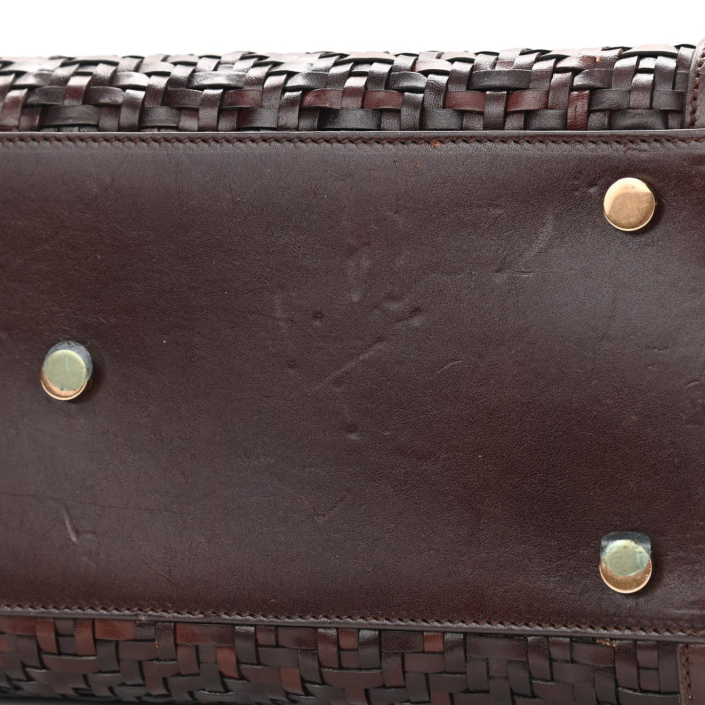 Calfskin Paglia Palm Sac De Jour Brown
