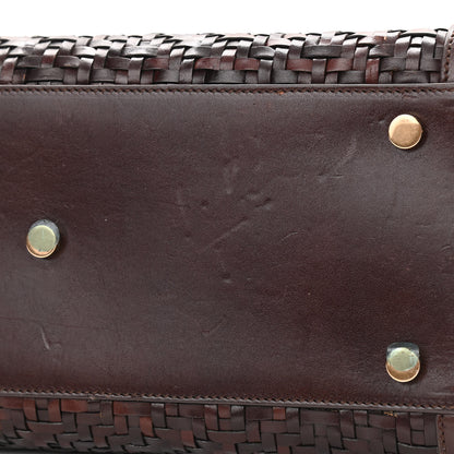 Saint Laurent Calfskin Paglia Palm Sac De Jour Brown 7 of 18