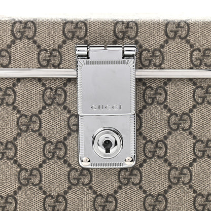 Gucci GG Supreme Monogram Globe-Trotter Beauty Case Brown 8 of 13