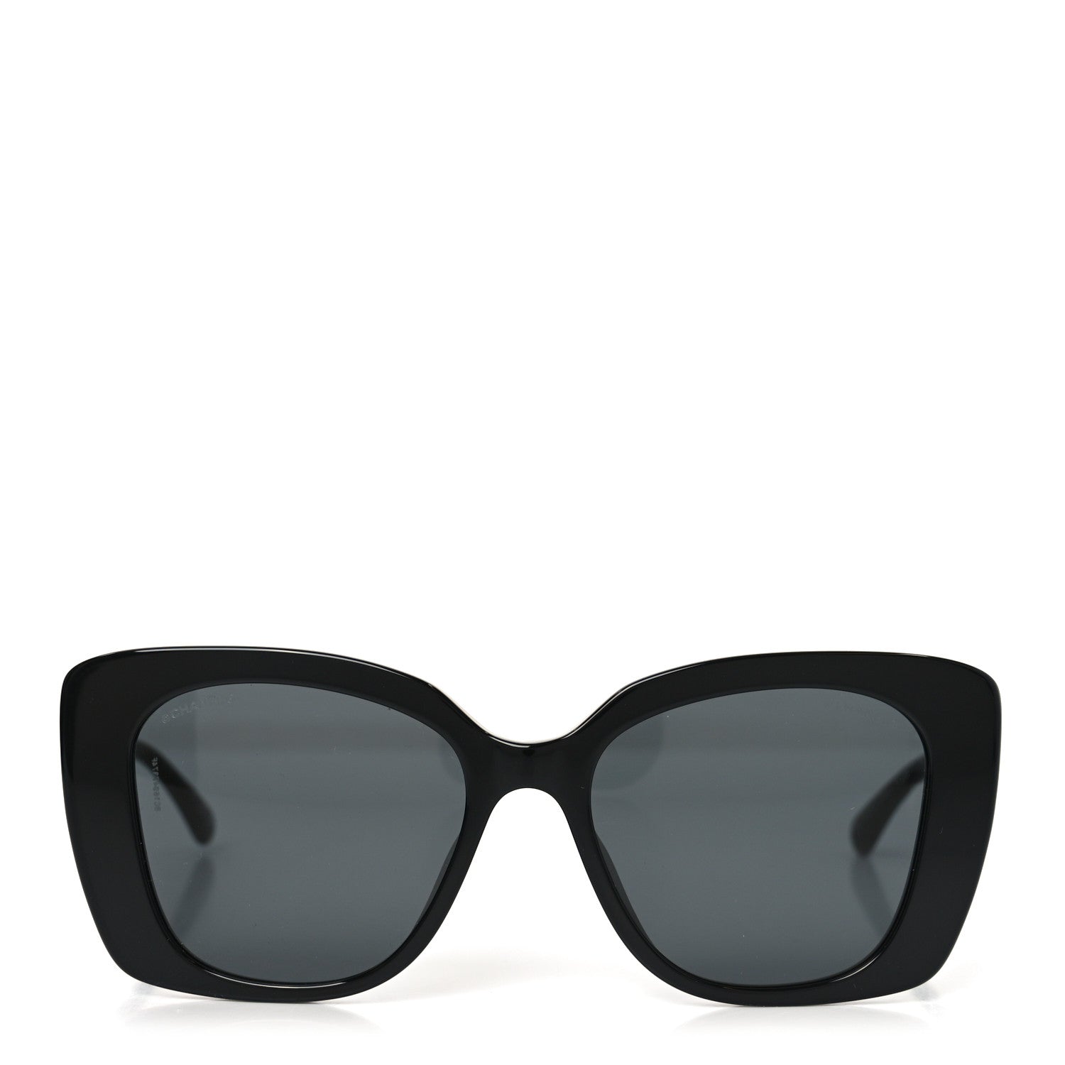 Chanel Acetate Strass Square Sunglasses 5422-B-A Black White 2 of 7