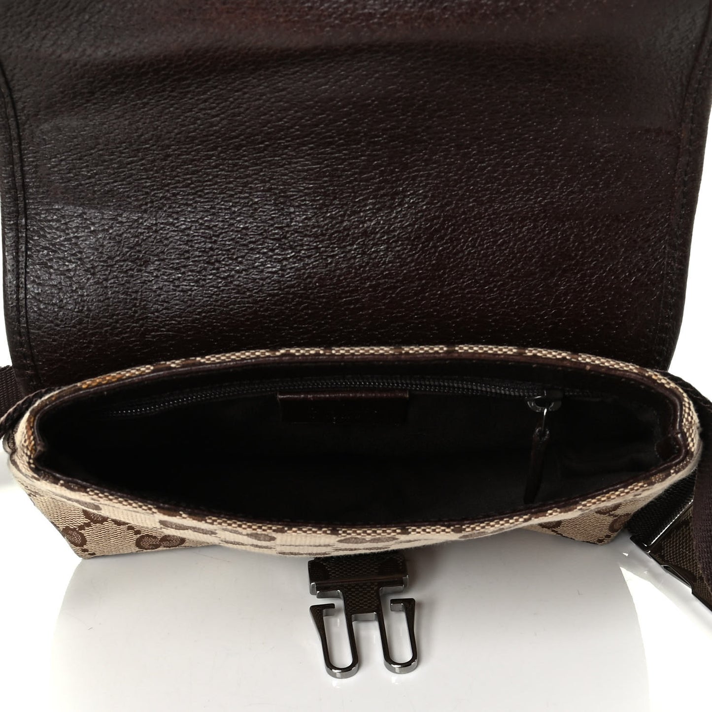 Monogram Waist Pouch Bag Dark Brown