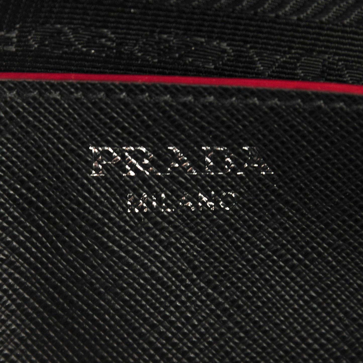Saffiano Lux Promenade Backpack Black Rosso