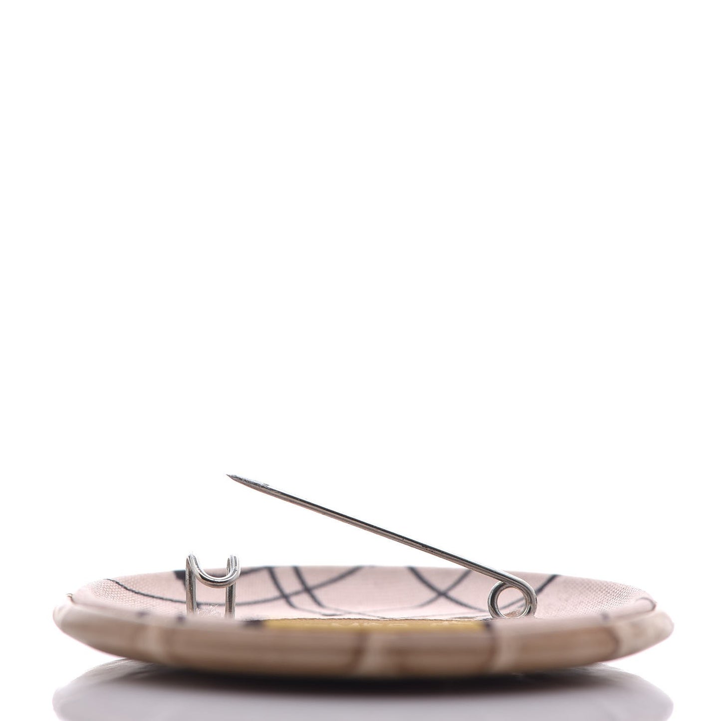 Matte Alligator Petit H Pin Brooch Poussiere