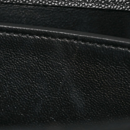 Saint Laurent Grain de Poudre Medium Classic Monogram Cassandra Top Handle Black 11 of 12