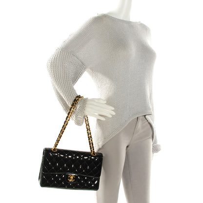 Chanel Patent Quilted Medium Double Flap Black 2 of 16