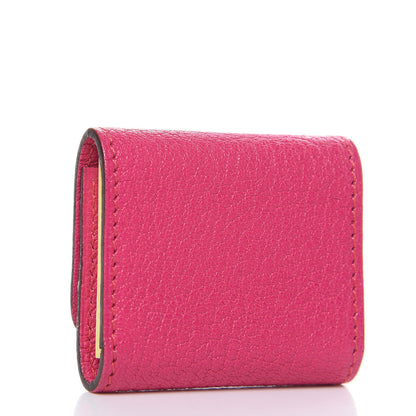 Hermes Chevre Mysore Post It Notepad Holder PM Rose Shocking 3 of 7