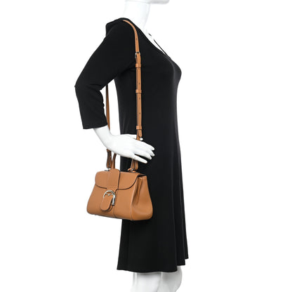Delvaux Grained Calfskin Mini Brillant Satchel Natural 2 of 10