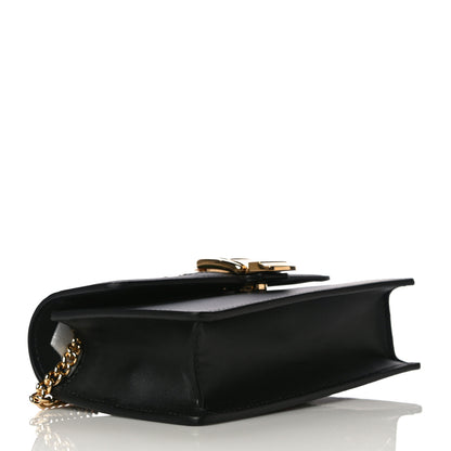 Gucci Calfskin Super Mini Sylvie Chain Shoulder Bag Black 4 of 11