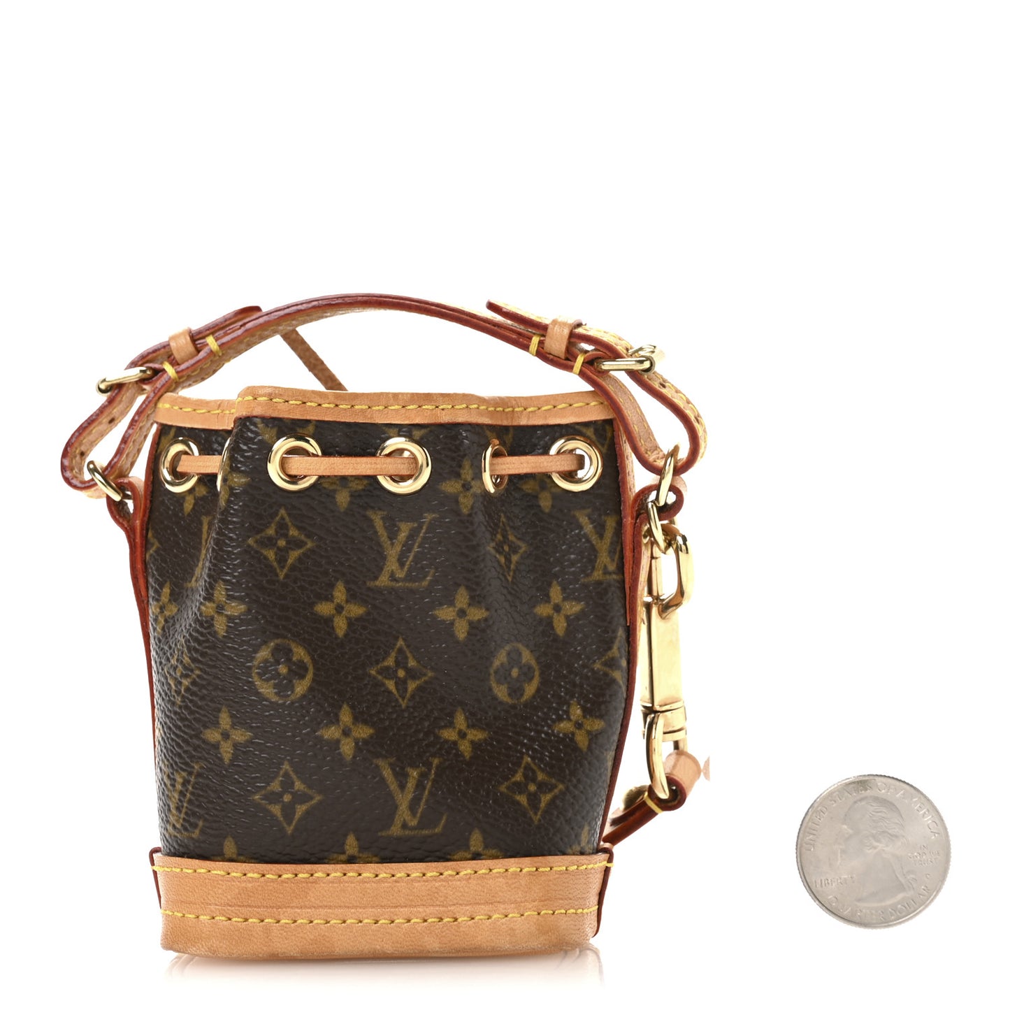 Monogram Micro Noe Bag Charm Key Ring