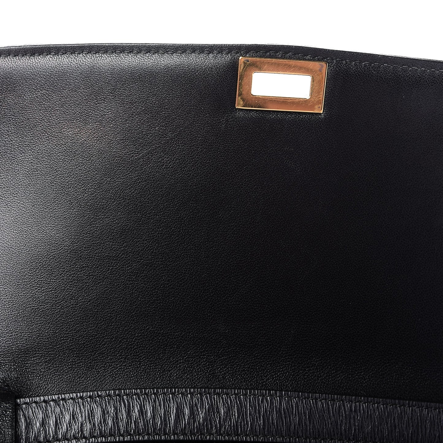 Liege Calfskin Medium Classic Box Flap Bag Black