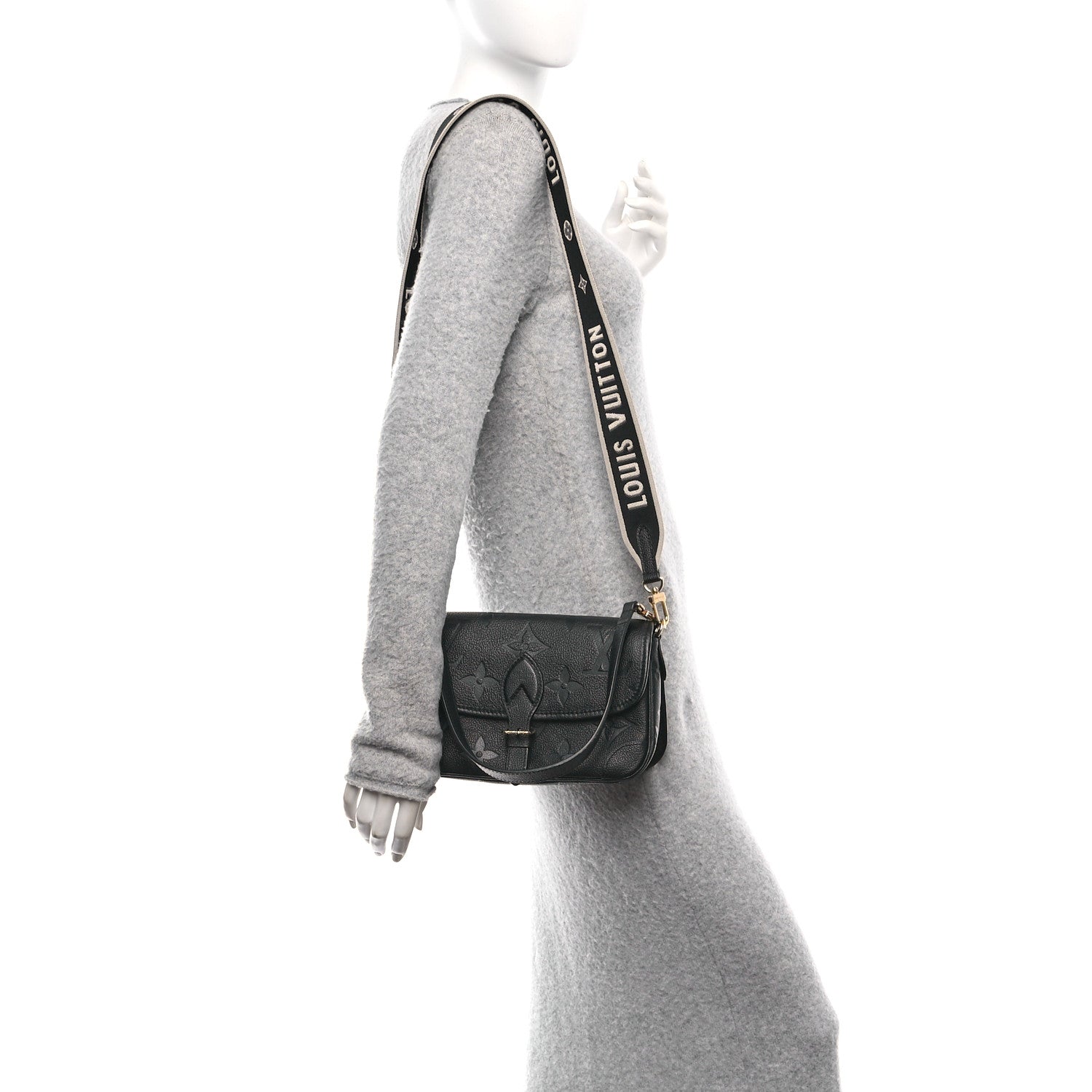 Louis Vuitton Empreinte Monogram Giant Diane Black 2 of 9
