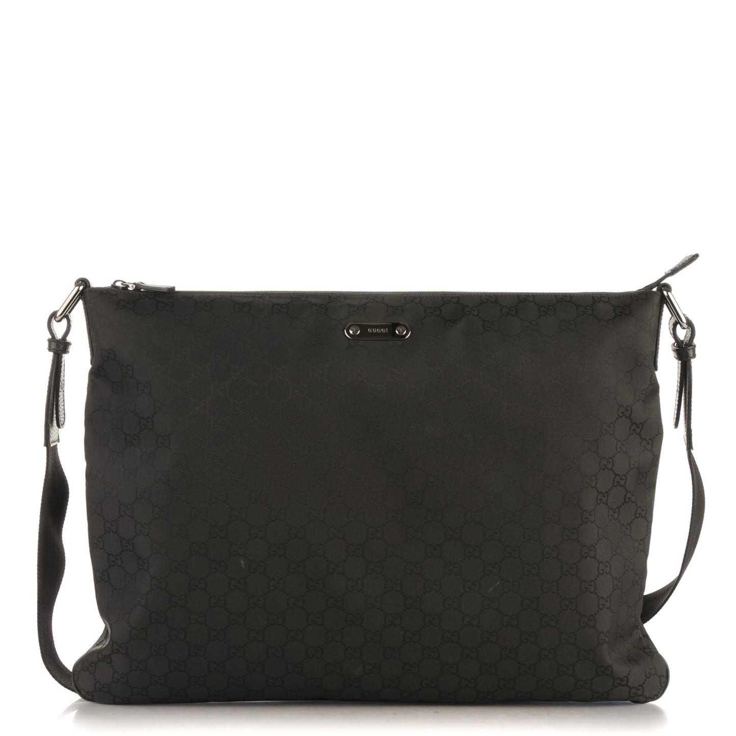 Nylon Monogram Messenger Black