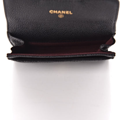 Chanel Caviar Quilted Flap Card Holder Black 5 of 9