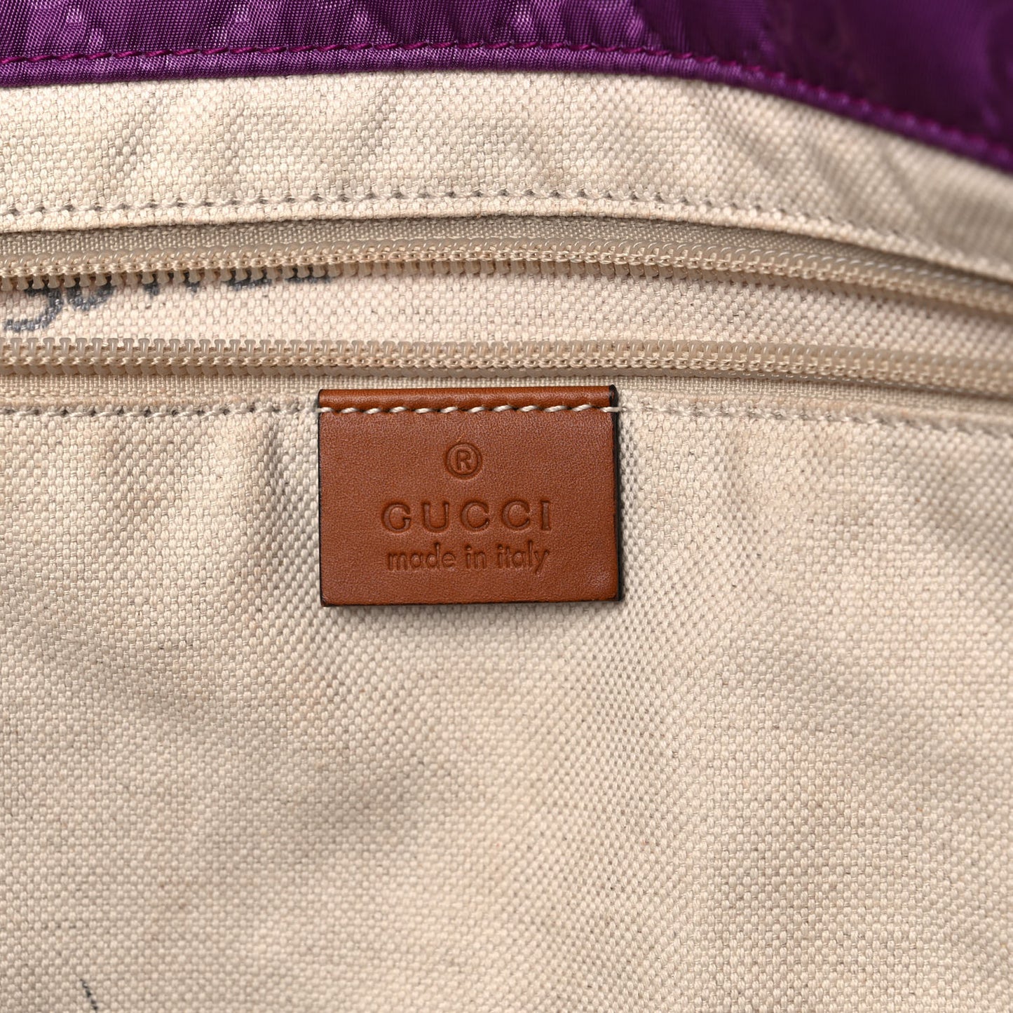 Nylon Guccissima Medium Tote Purple