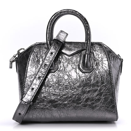 Givenchy Laminated Lambskin Mini Antigona Silvery Grey 1 of 8