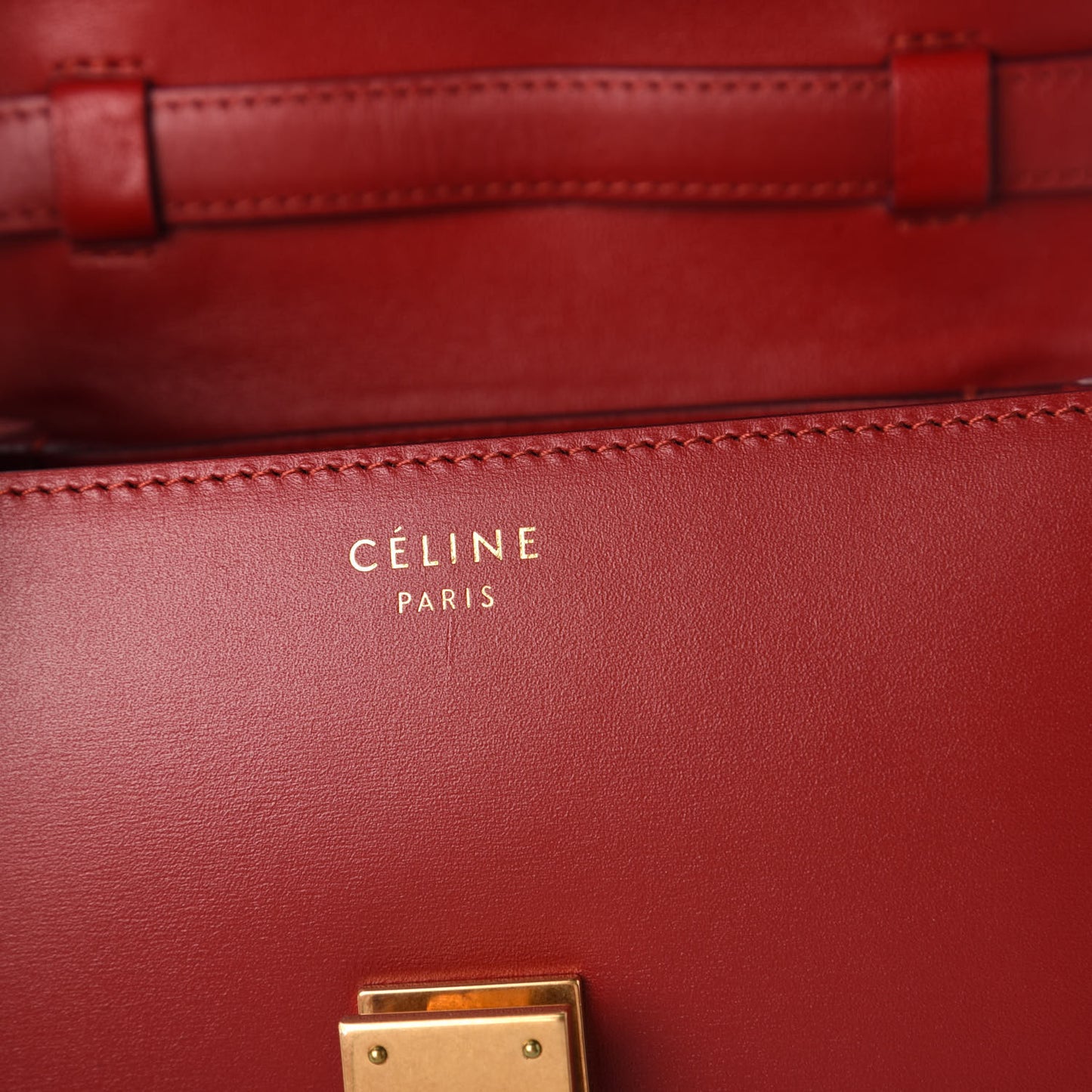 Box Calfskin Small Classic Box Flap Bag Red