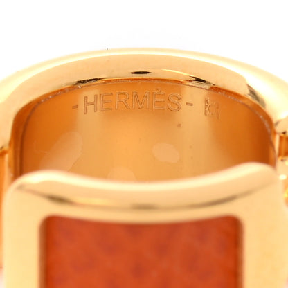 Hermes Epsom Olympe Ear Cuff PM Orange 3 of 5